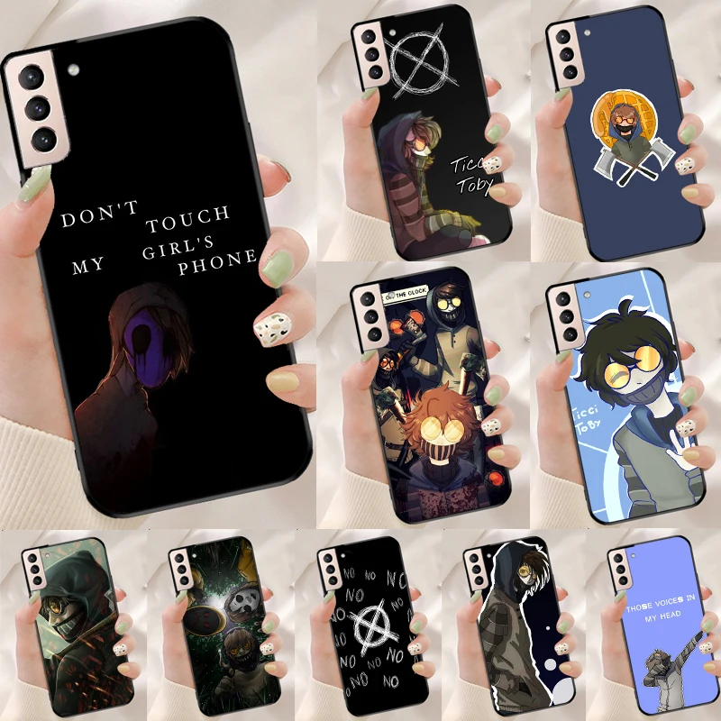 Creepypasta Ticci Toby  x reader Phone Case For Samsung Galaxy S21 S20 FE S8 S9 S10 Note 10 Plus Note 20 S22 S23 Ultra Cover