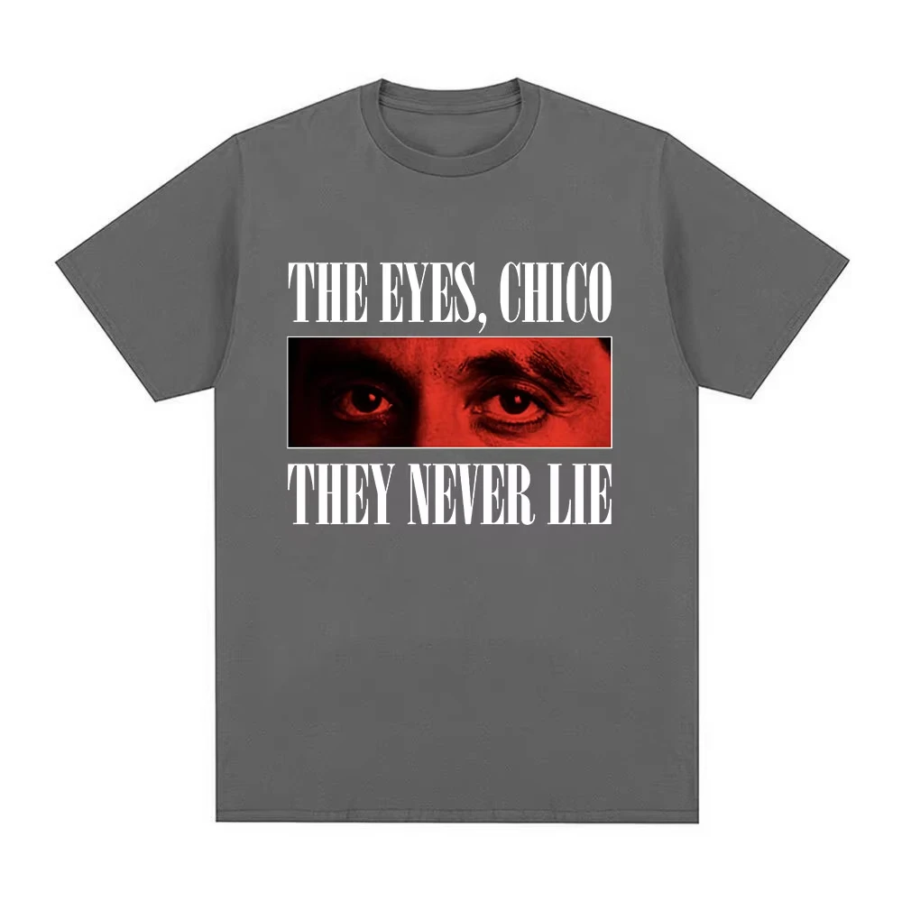 تي شيرت كلاسيكي عتيق لفيلم العصابات سكارفيس تي شيرت توني مونتانا آل باتشينو تي شيرت كبير الحجم للرجال والنساء الهيب هوب القوطية تي شيرت علوي #5