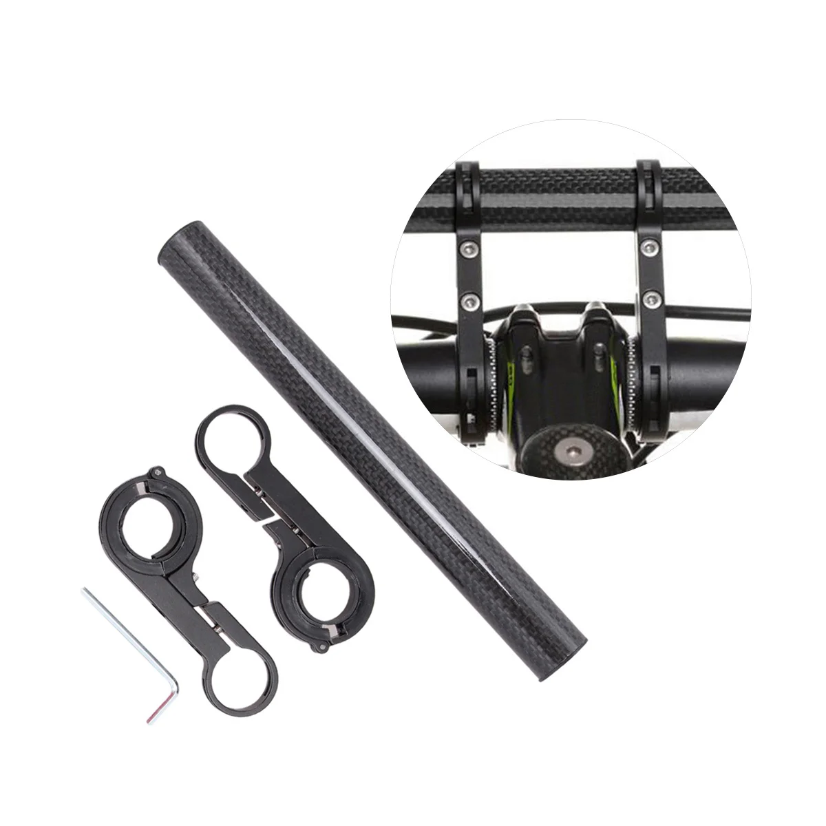 

Bicycle Phone Mount 20Mm Black Sturdy Motorcycle Smartphone Bracket Universal Bike Holder Anti-Slip Extension Frame For Riding