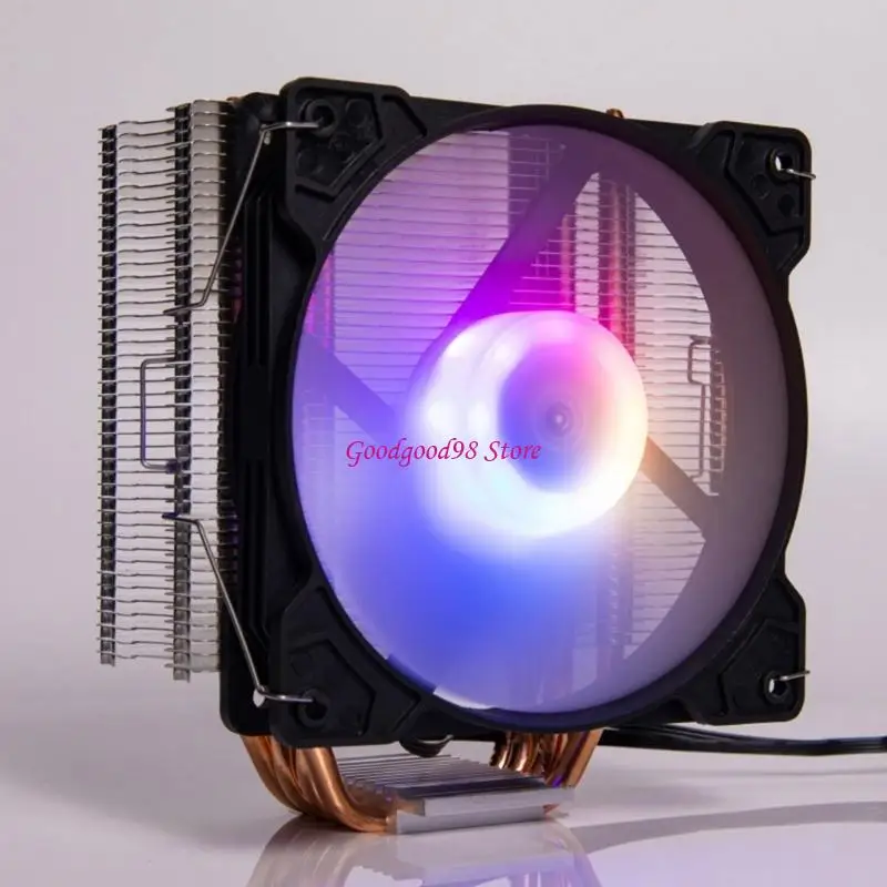 

Multi Color LED CPU Cooling With Copper Heat Tubes For Multiple Processors Quiet Operation For PC Builders W8EC