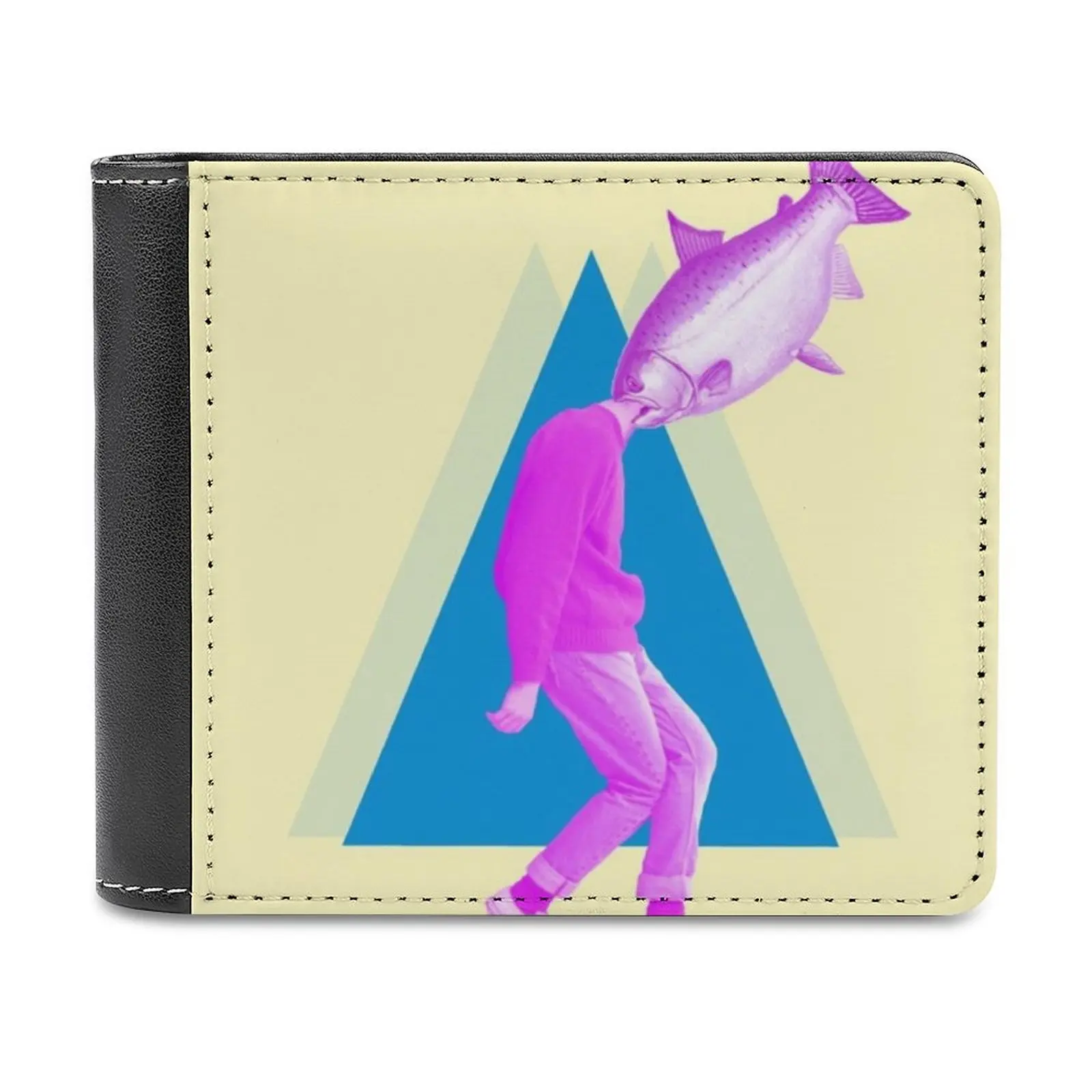 A Perfect Day For Bananafish Men's Wallet Purses Wallets New Design Dollar Price Top Men Leather Wallet Salinger Fish Man Eaten