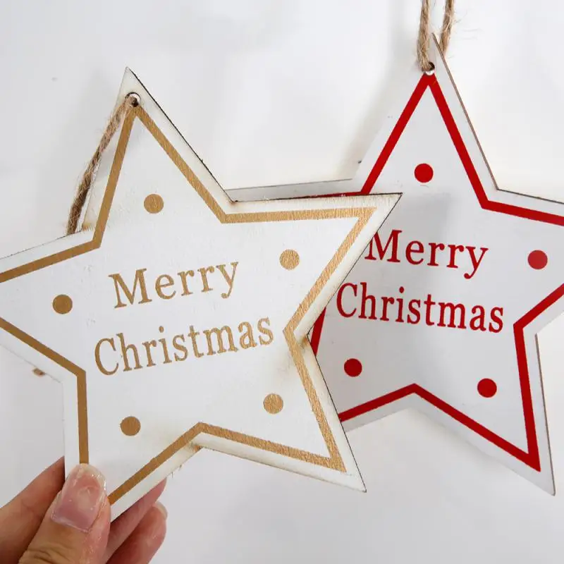 1~10PCS Christmas Decoration Pendant Charming Eye-catching Innovative Festive Unique Innovative Christmas Decoration Wooden Sign