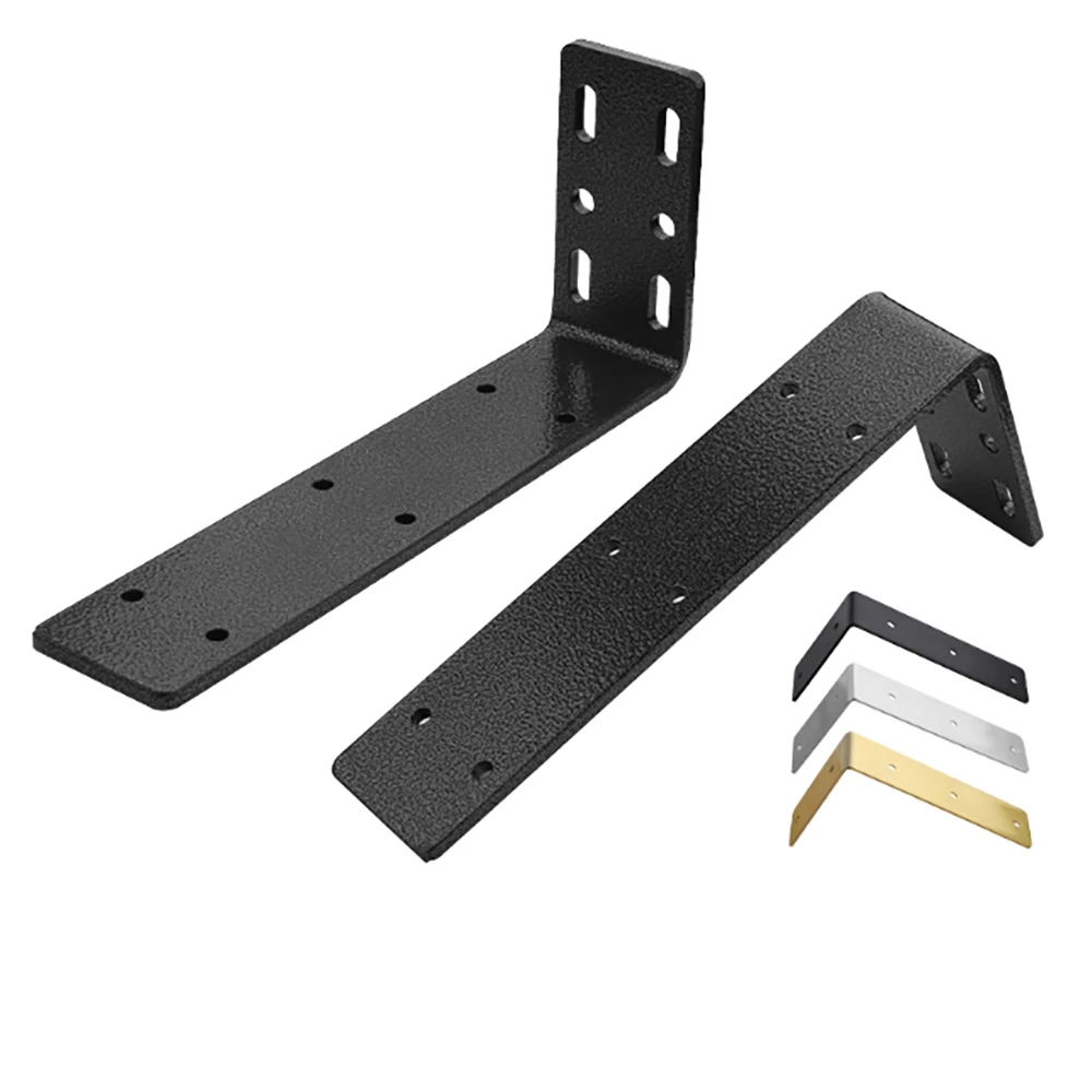 1Pcs Heavy-Duty L-Shaped Corner Code Stainless Steel 90 Degree Thicken Right Angle Bracket Fixed Connector Used Board Support