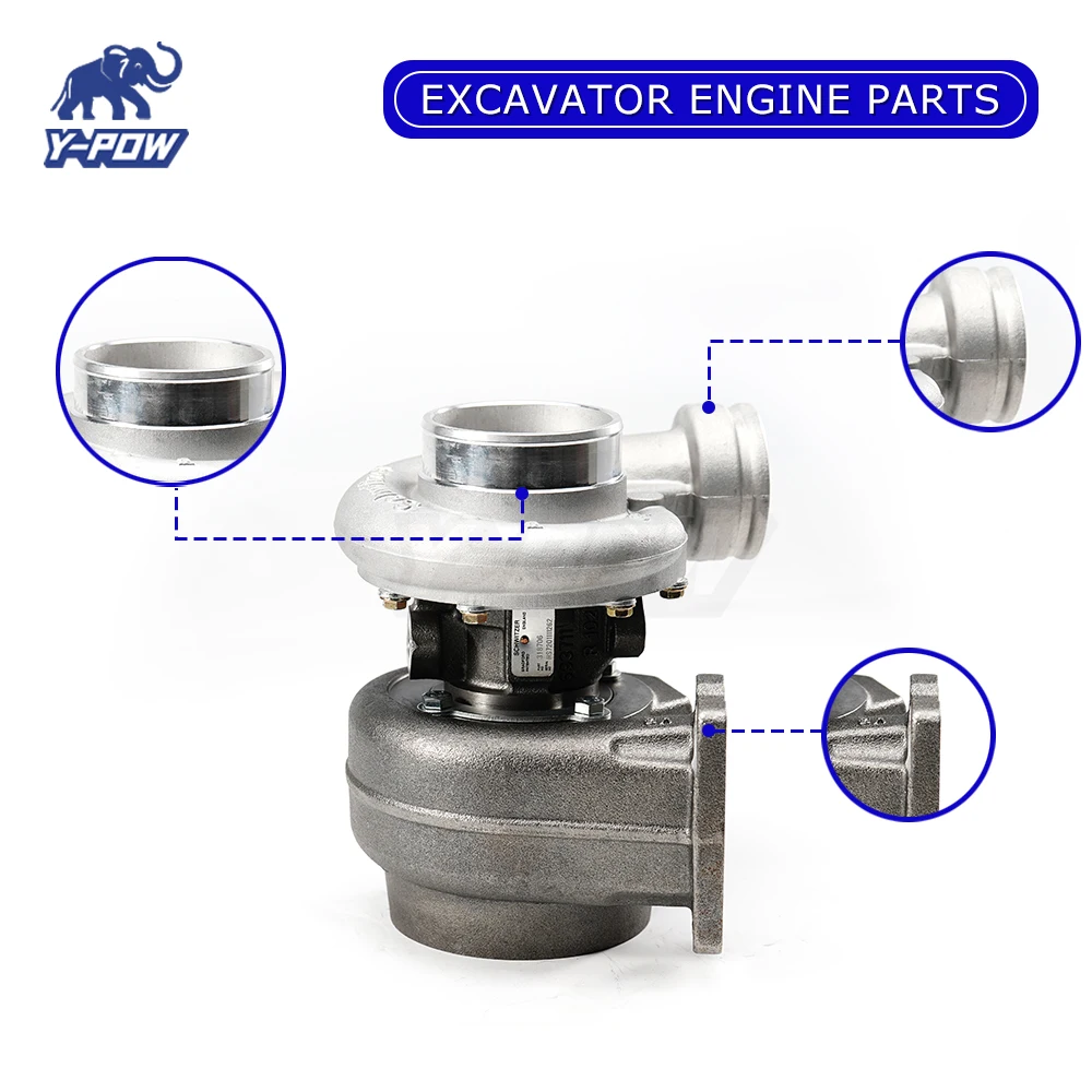 

excellent EC210BLC Excavator Turbocharger 20515585 for Volvo D6D and 04282637 04283615 04282622 04282678 for DEUTZ BF6M2012