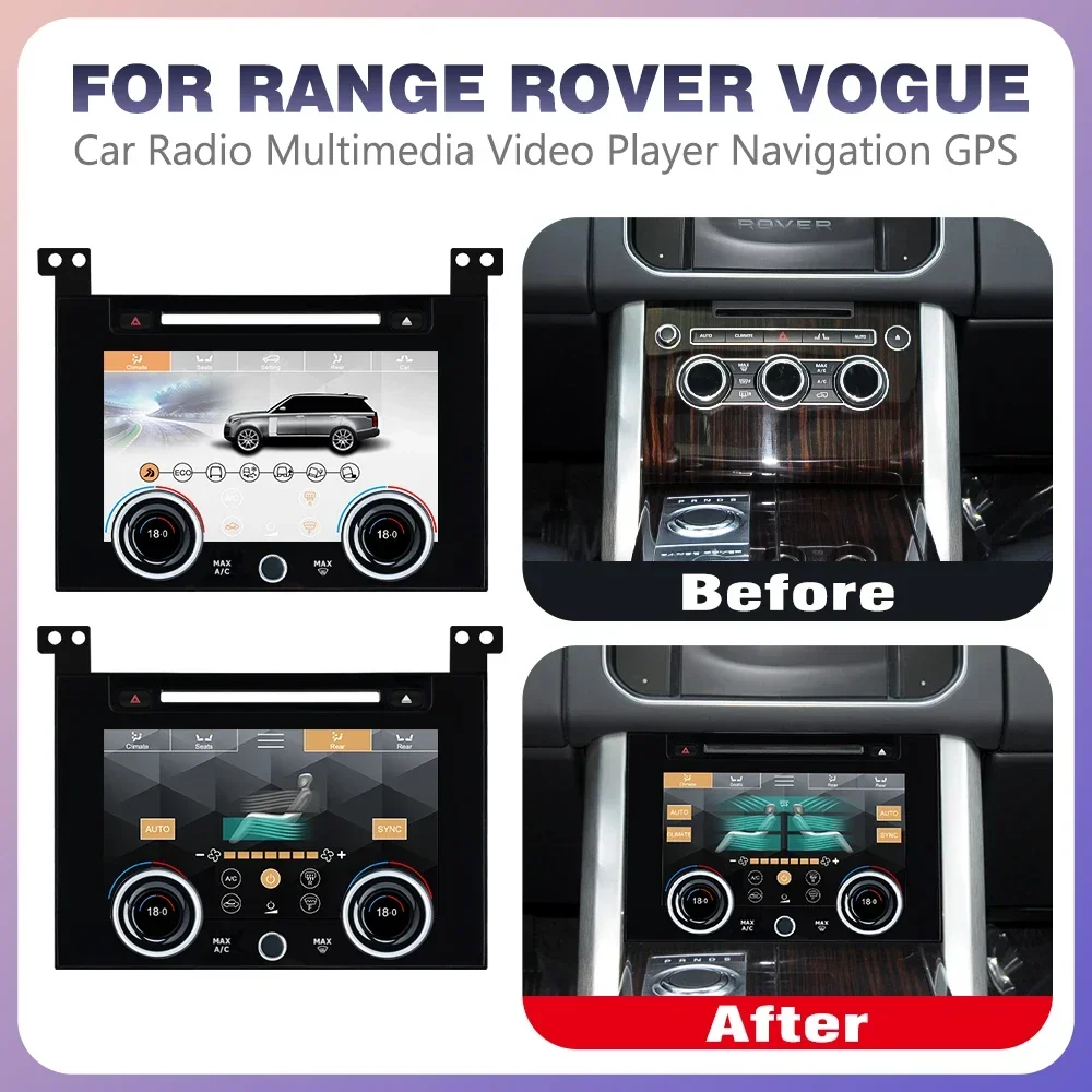 Hot Sales 9inch Touch Screen Car AC Screen Panel Climate Control Board for Range Rover Vogue L405 2013-2017 LCD Air Conditioning