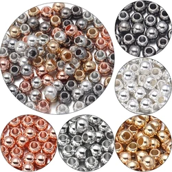 Louleur Round CCB Beads Loose Spacer Beads For Jewelry Making Big Large Hole Beads DIY Bracelet Necklace Wholesale