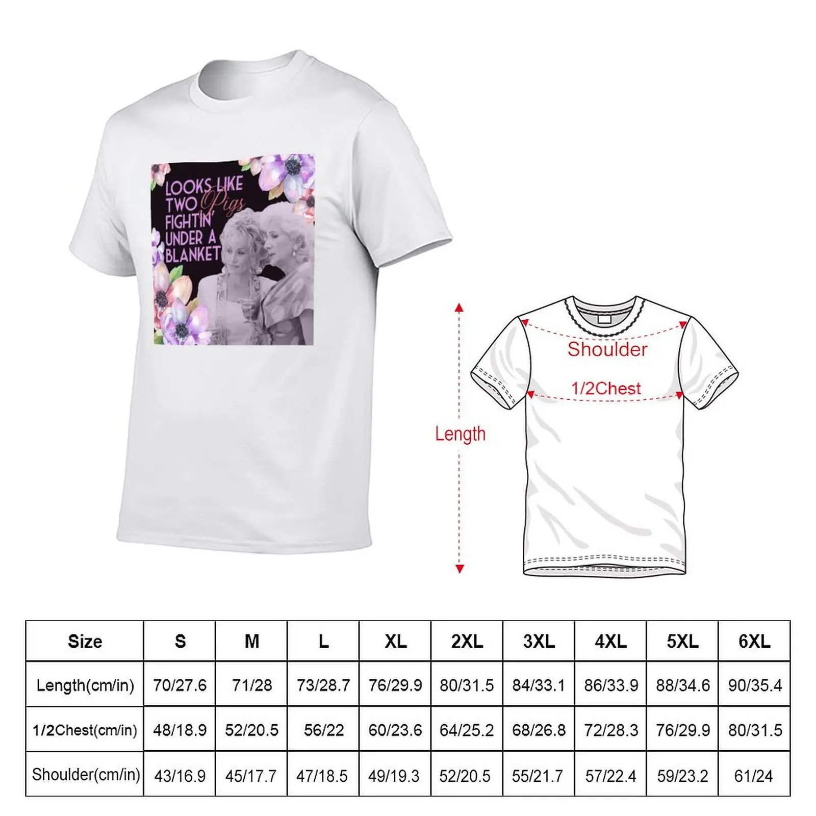 Steel Magnolias Clairee Two Pigs Fighting Under a Blanket Funny Movie Quote T-Shirt Holiday All Match T-Shirt