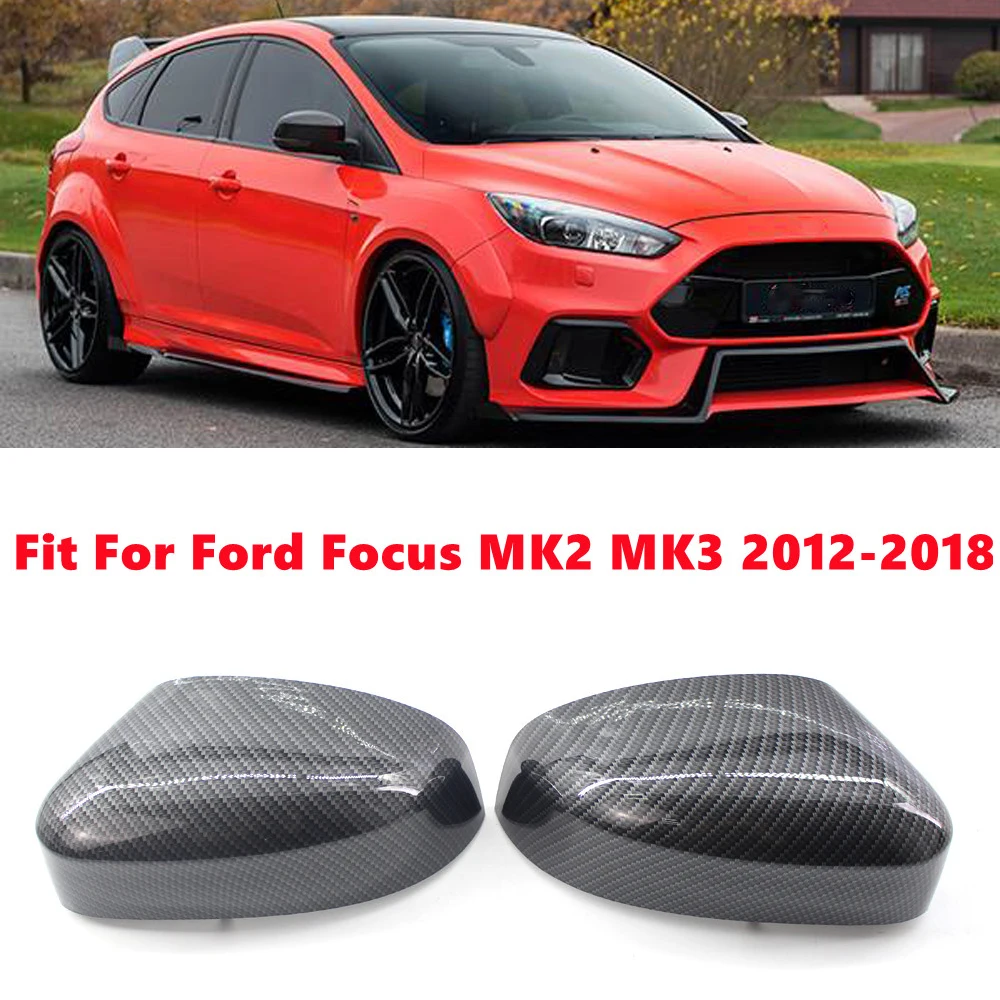 Rearview Mirror Cover Side Mirror Caps Car Accessories for Ford Focus MK2 2008-2010 MK3 2010-2018