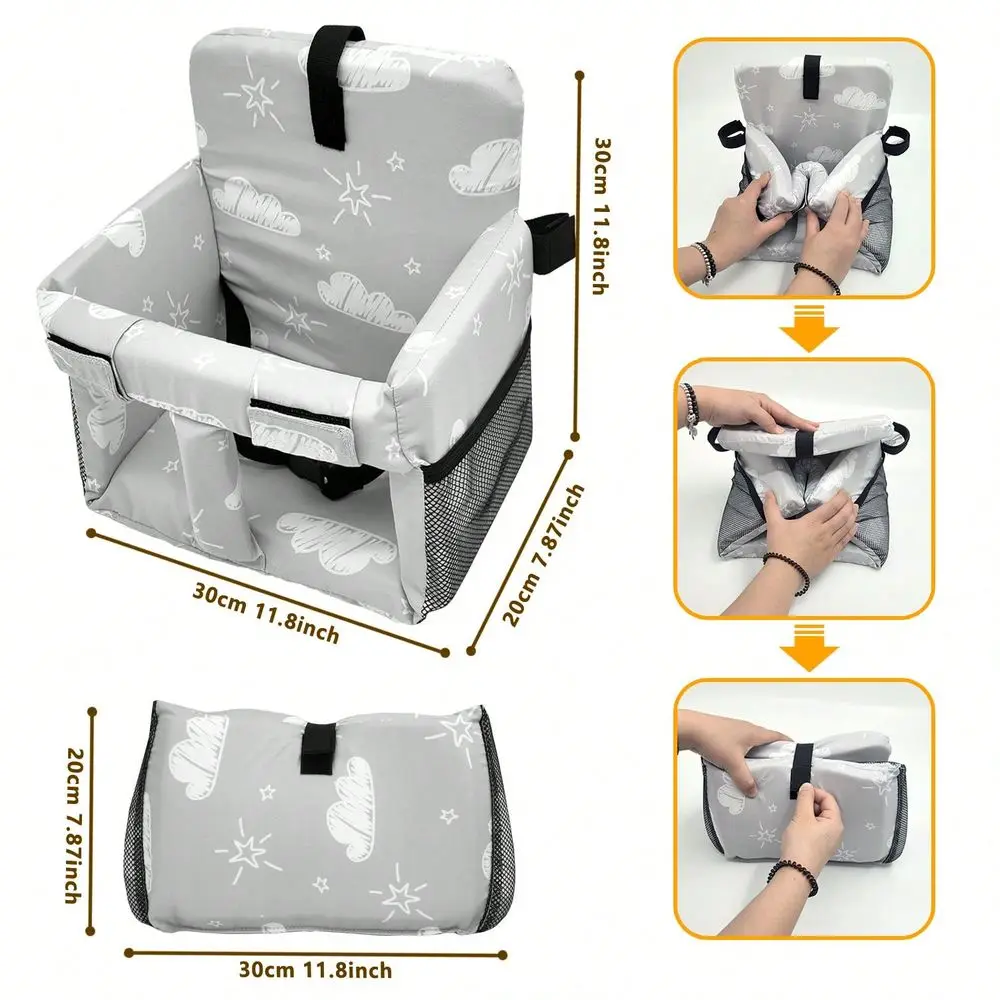 

Children Shopping Cart High Chair Dining Chair Cushion, Soft Comfortable, Portable MultiFunction Kids Seat Pad