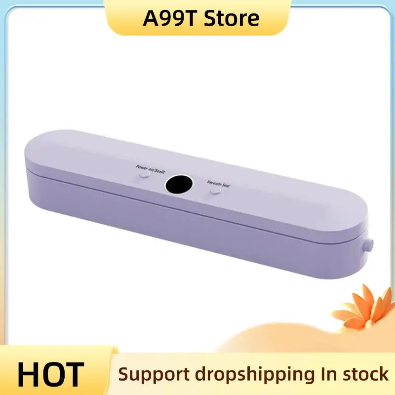 

A99T Wireless Portable Vacuum Sealer Food Sealer Home Fresh Snack Plastic Sealer Suitable Kitchen Food Preservation EU Plug