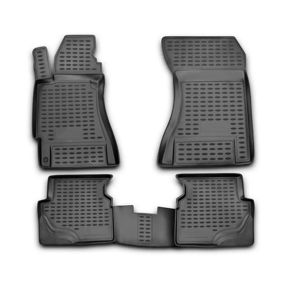 

Floor Mats Liner for Subaru Forester 2003-2008 Black TPE All-Weather 4 Pcs United States