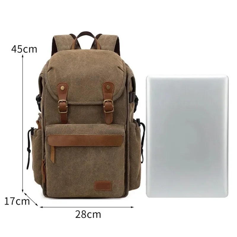 Camera Backpack Large Capacity Micro Single Drone Waterproof Canvas Backpack Multi-functional Professional Photography Backpack