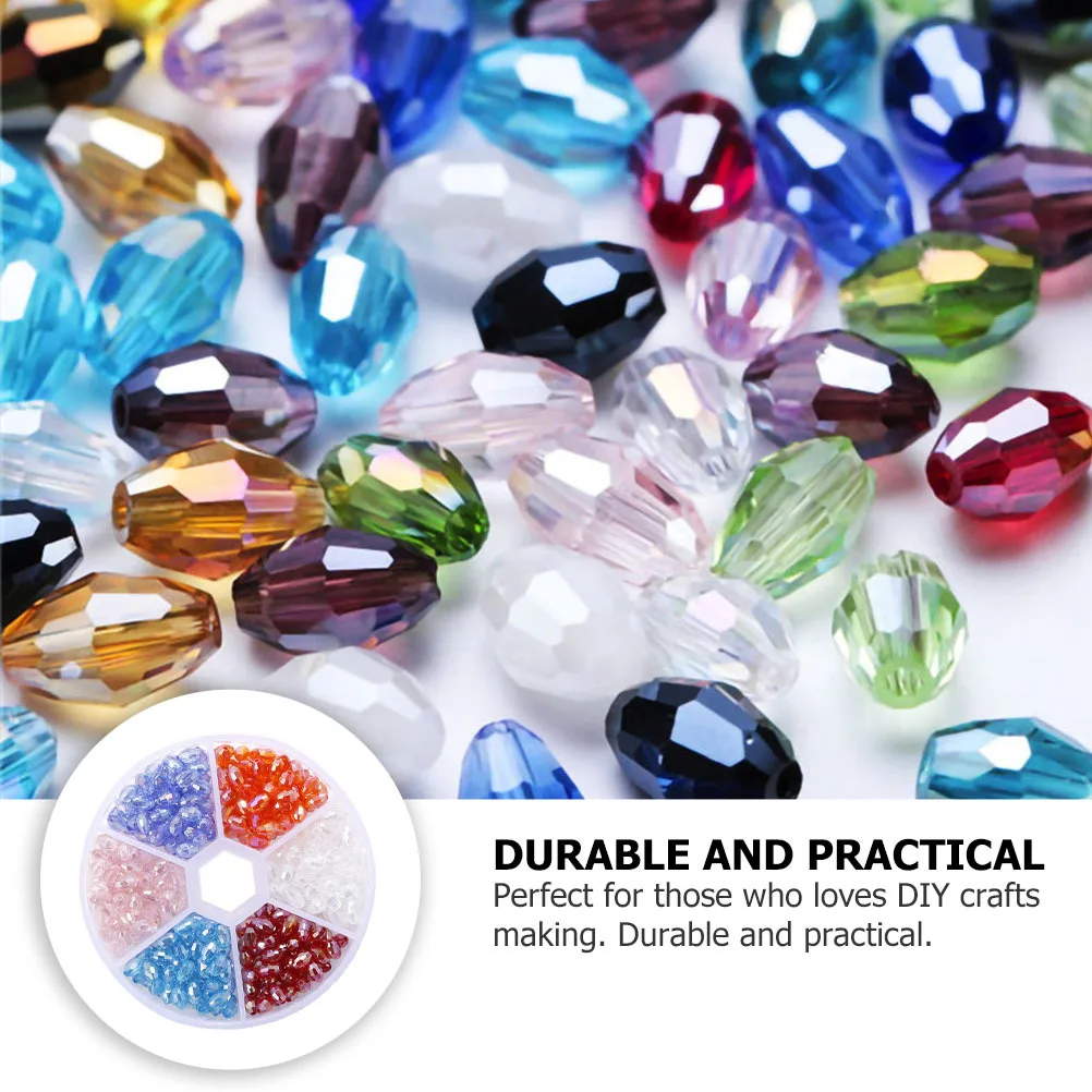 

420pcs 1 Pack Glass Diy Jewelry Making Accessories Durable Anti-Rust Spacer Beads For Necklace Bracelet Design Glass Beads Parts