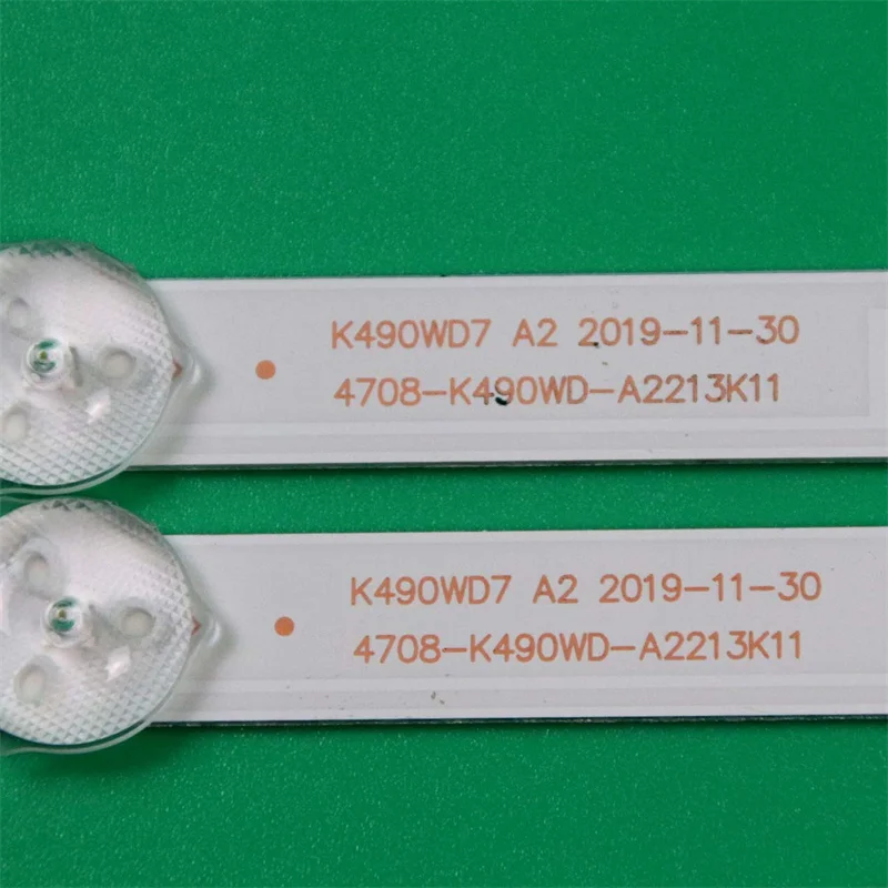 9Pcs TV LED Array Bars 4708-K490WD-A2213K11 2213K01 Backlight Strip For Philips 49PFF5455 49PFG5001/78 49PFL3445/T3 49PUF6050/T3