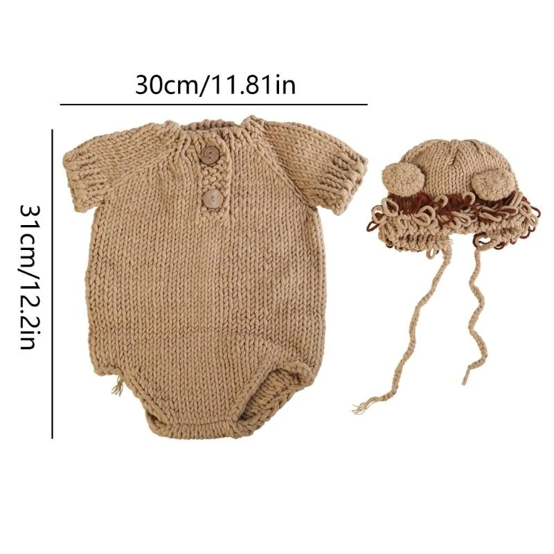 الوليد الأسد زي قبعة و حللا قصيرة الأكمام صور الدعائم الطفل صور تأثيري سترة للبنين بنات