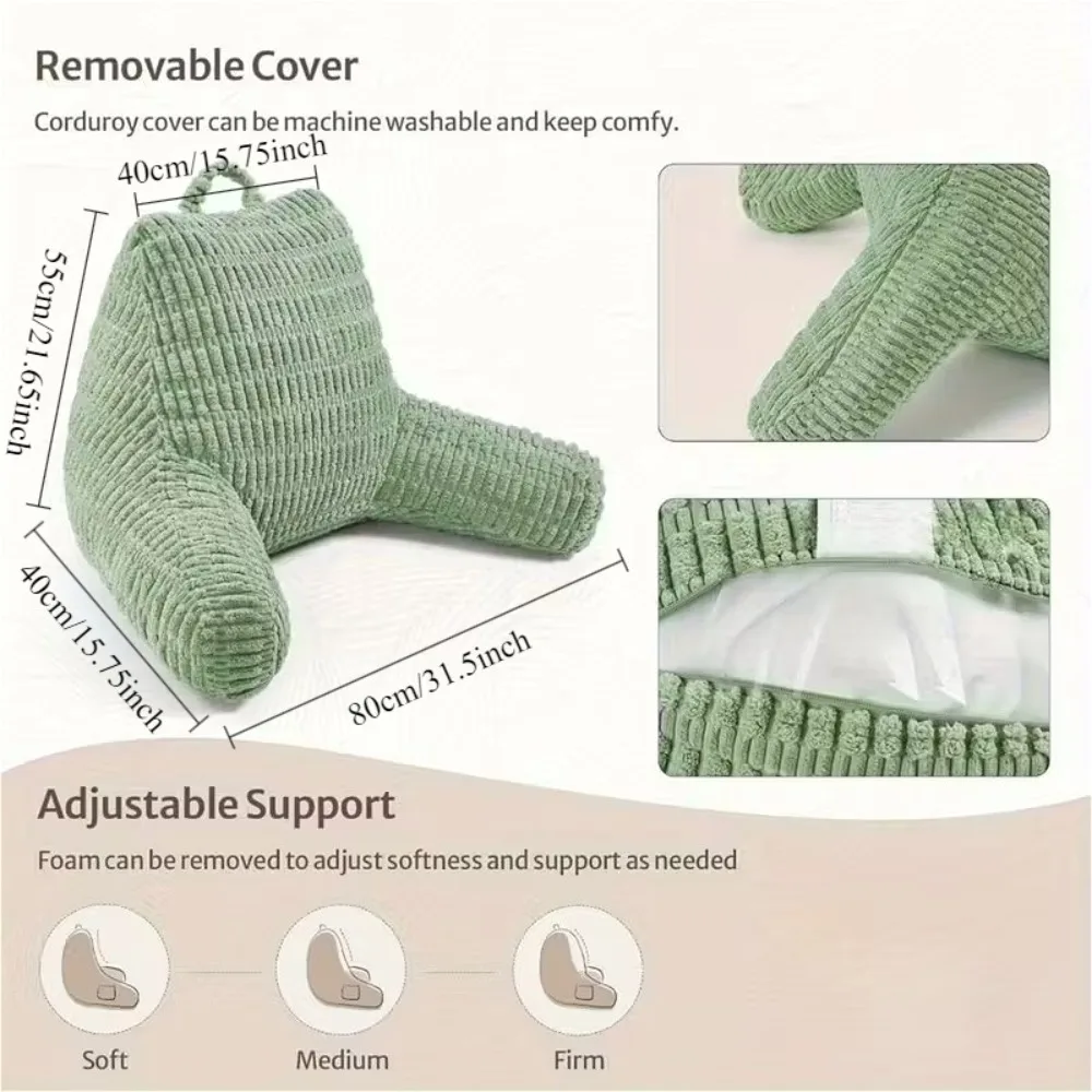 Headboard Pillow Triangle Cushion Backrest Pain Relief Sofa Waist Cushion Wedge Sleeping Pillow for Decorative Pillows for Bed