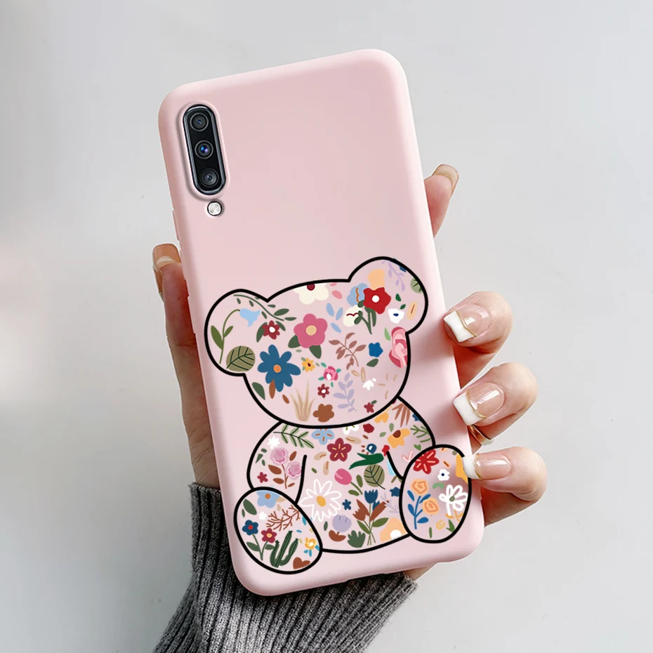 Case For Samsung Galaxy A70 Case Stylish Painted Flower Shockproof TPU Soft Silicone Phone Cover For Samsung A70 A 70 A705F Case