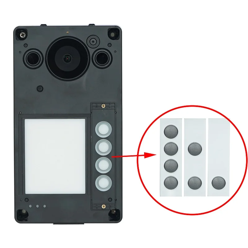 DH Multi-Language IP Video Intercom KIT,VTO3311Q-WP & VTH2621G-P, P2P Cloud, Door bell 1, 2 ,4 buttons are adjustable