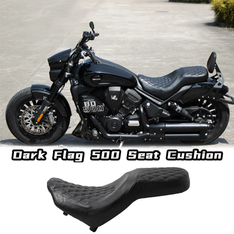 

BENDA Dark Flag 500 Customized Stepped Type Saddle Cushion Motorcycle Parts for Driver & Passenger Seats for Seats & Backrests