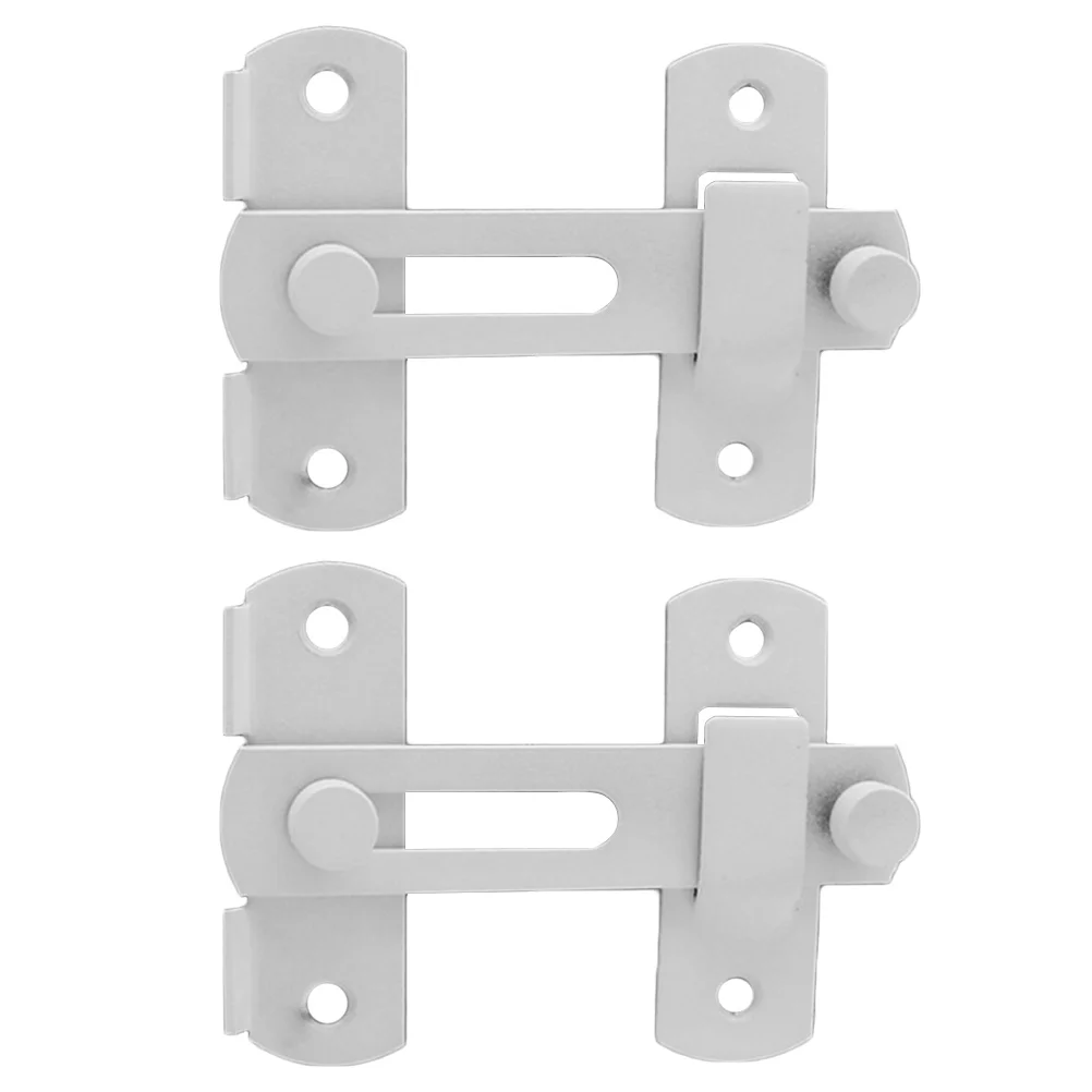 

2Pcs Stainless Steel Door Latch Locks Corrosion Resistant Sliding Gate Fence Buckles Security Lock Door Buckle