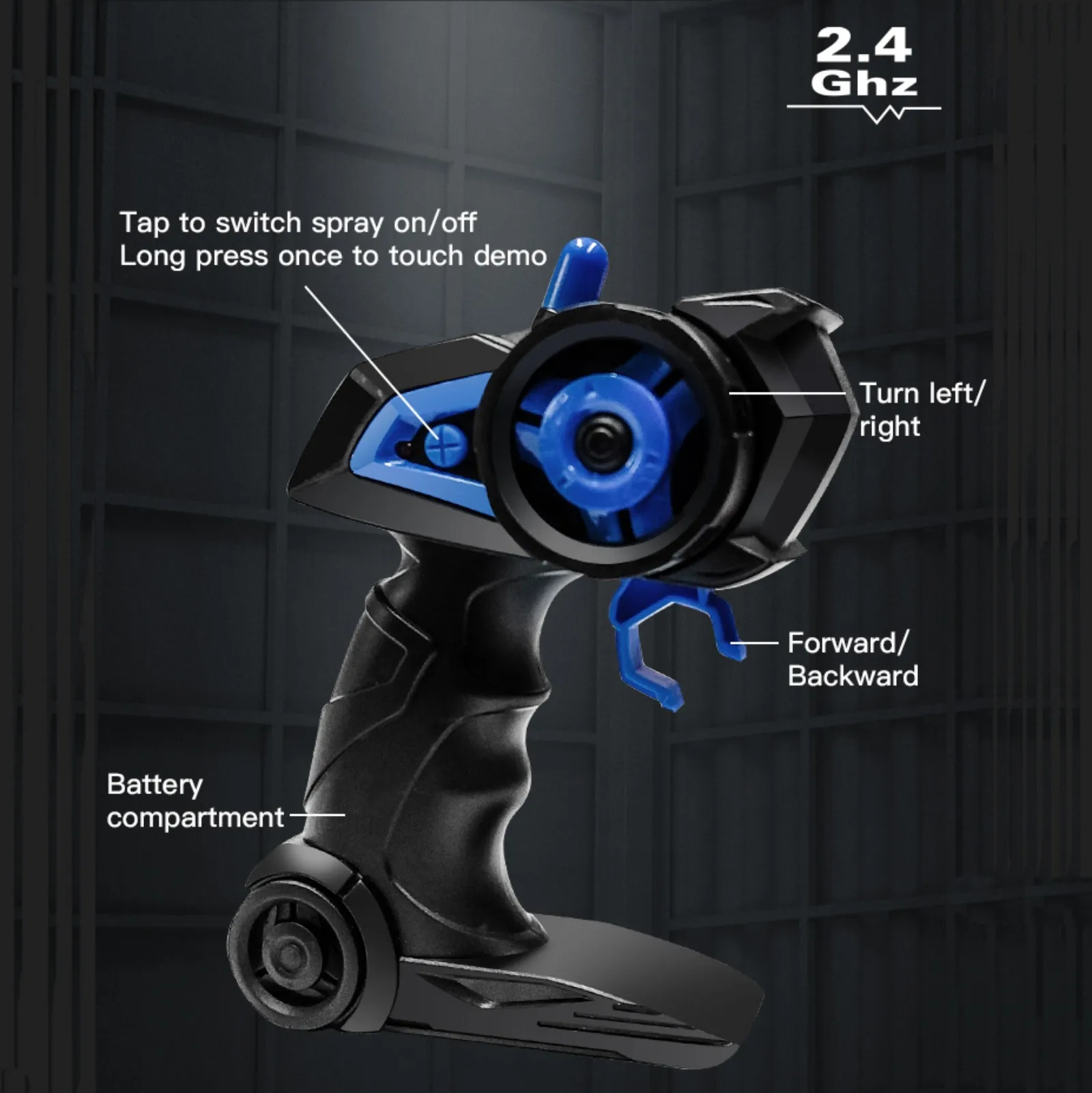 KF21 1:16 مركبة يتم التحكم بها عن بُعد مع أضواء الرش 2.4GHZ شاحنة بضائع صغيرة RC الانجراف تسلق شاحنة ألعاب كهربائية للأطفال