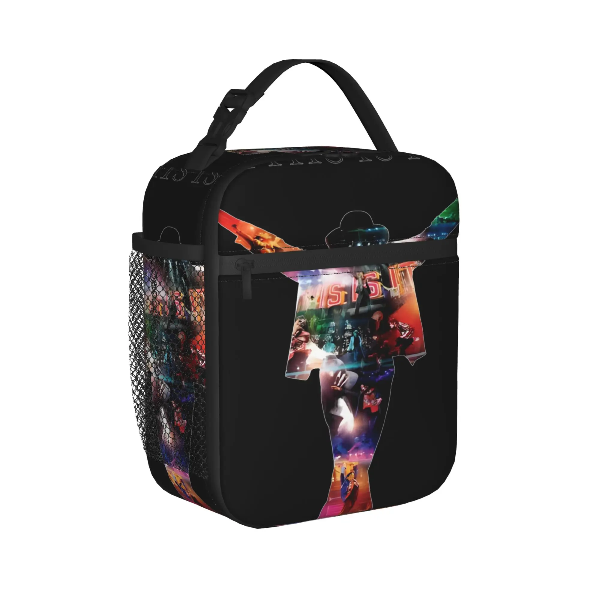 MICHAEL JACKSON THIS IS IT  Lunch Bag For Men  Print Lunch Box Leisure School Cooler Bag Portable Oxford Thermal Lunch Bags