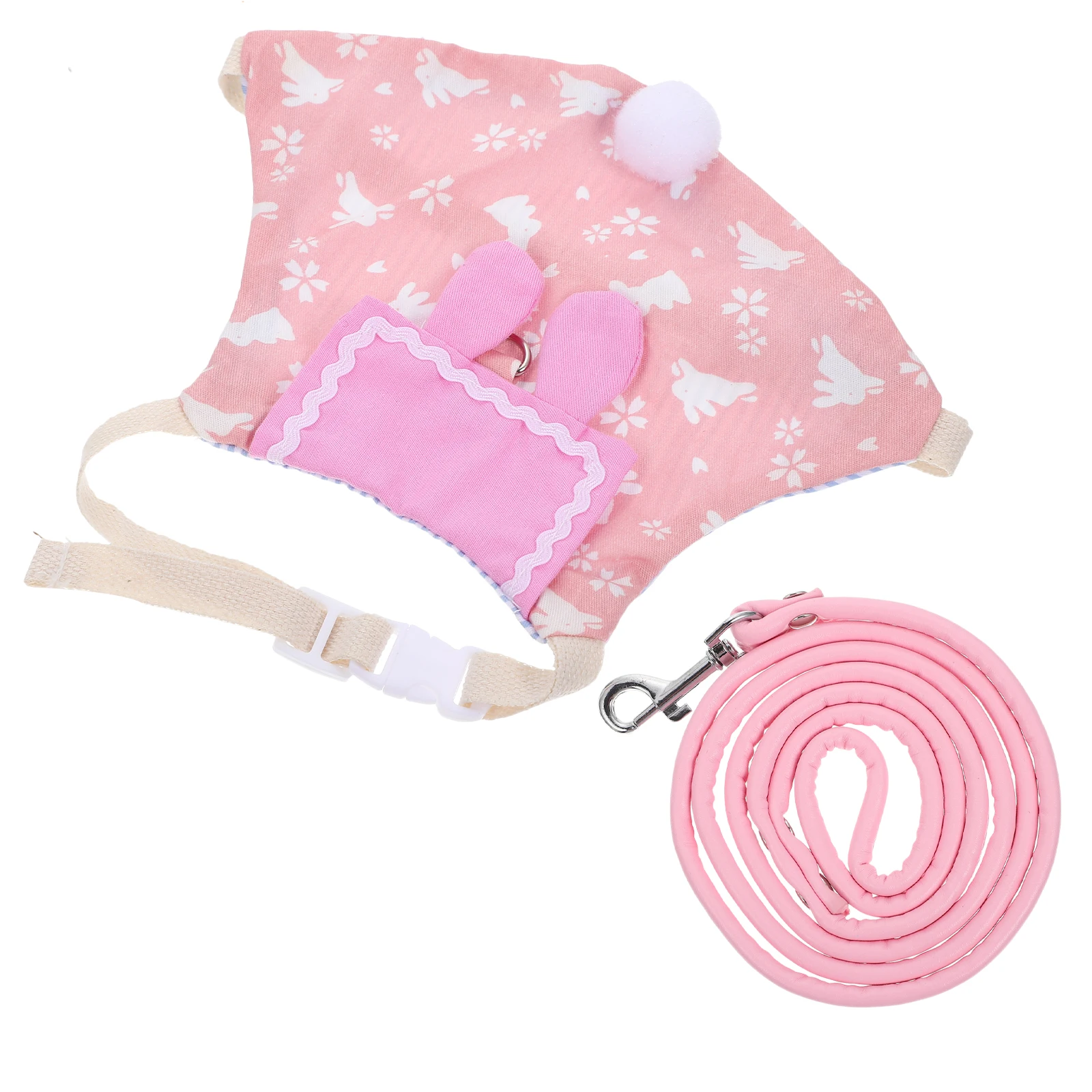 

Pet Rabbit Clothes Guinea Pig Stuffed Cotton Small Dress Leash Lightweight Washable Reusable Bunny Harness Kit Costume Pet