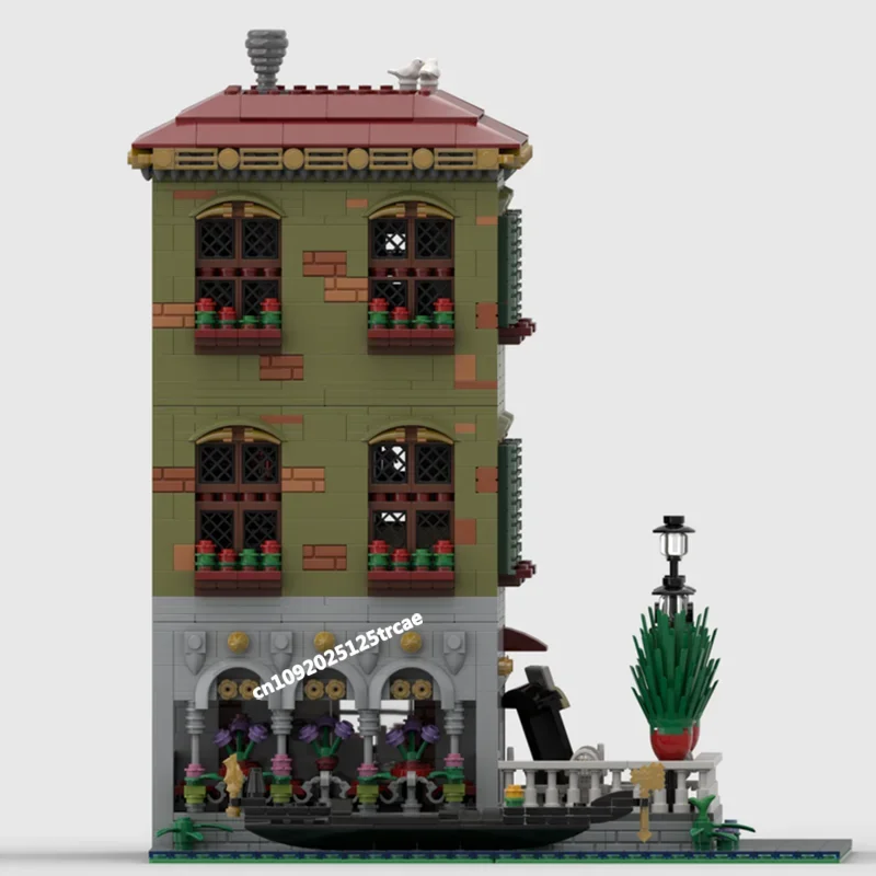 2899 PCS City ขายร้อน Street View Moc Modular Pizzeria บันทึก Store Building Block Diy ไอเดียสร้างสรรค์ของเล่นเด็กของขวัญ