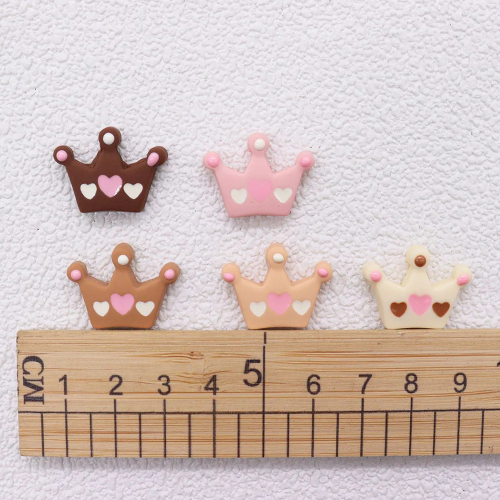 

Mix 50pcs Resin Kawaii Cartoon Heart Crown Shoe Charms Fit Wristbands Garden Shoes Button Decorations Slipper Accessories