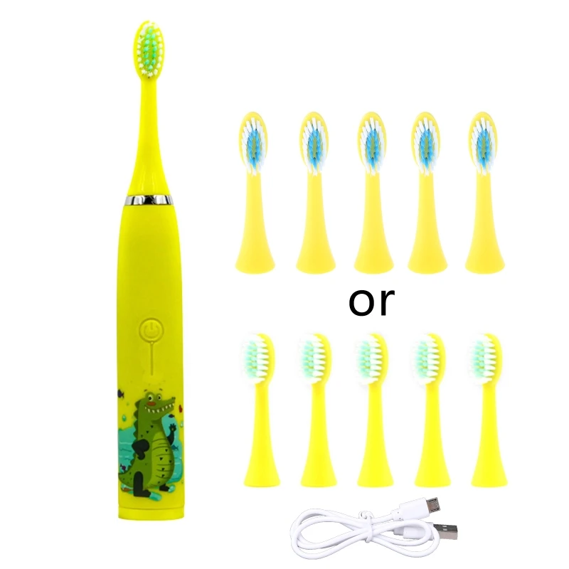 Sikat Gigi Listrik Ultrasonik Tahan Air untuk Anak Dropshipping Sikat Gigi Listrik Otomatis