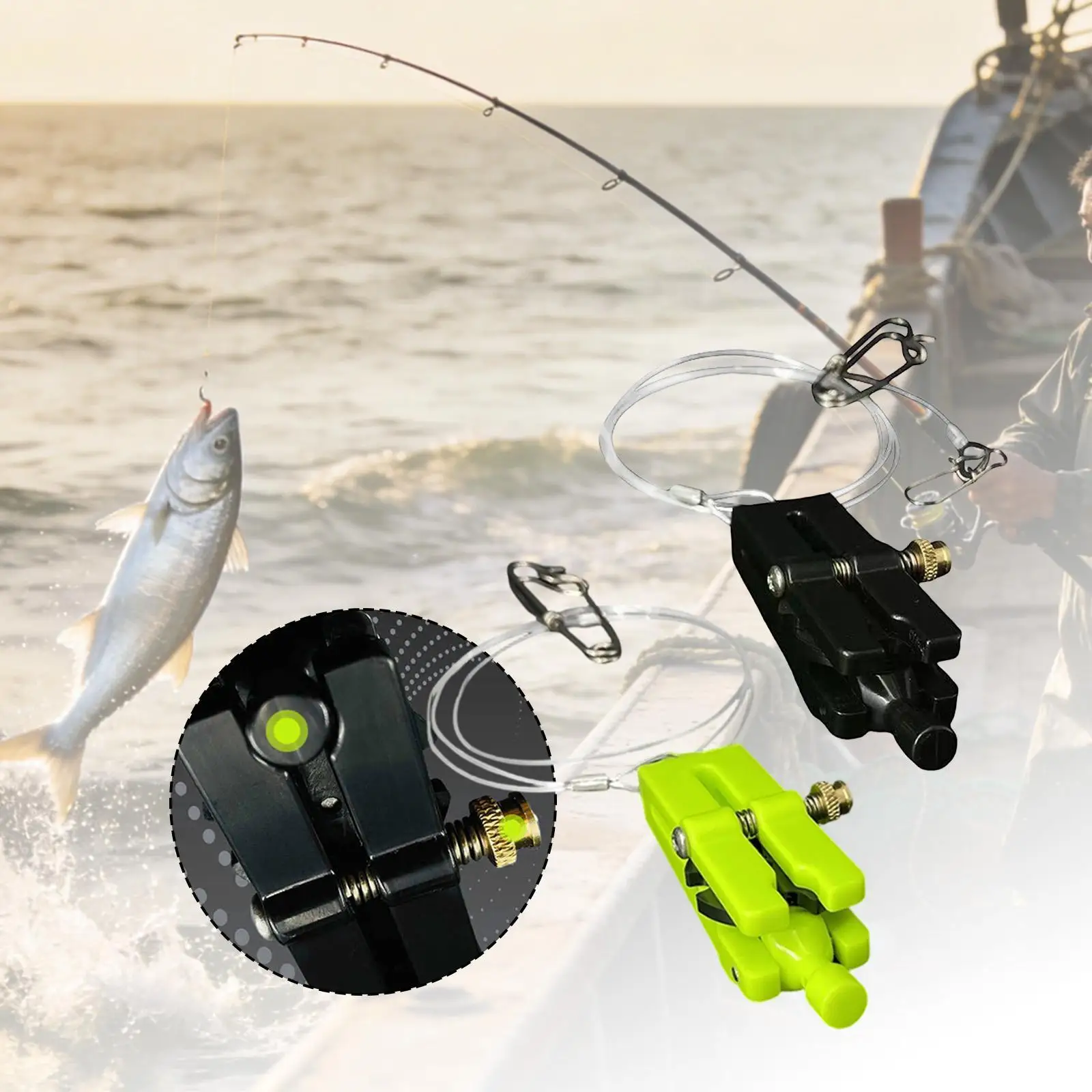 

Зажимы для быстрого сброса лески Power Grip, портативные рыболовные снасти, регулируемые, для троллинга, активного отдыха, походов