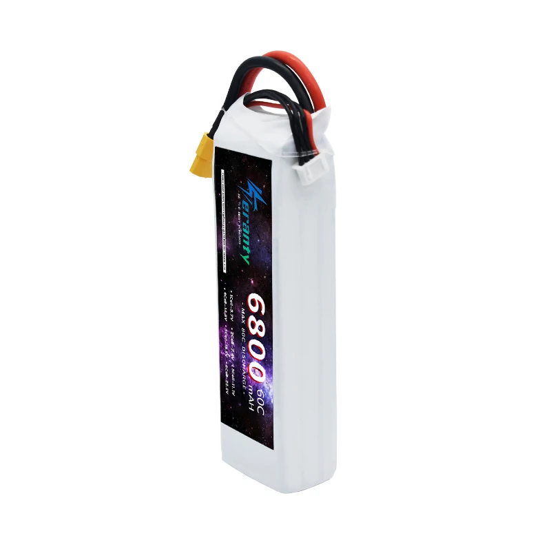 TERANTY 3S Lithium Polymer Battery 11.1V 6800mAh Lipo Battery 60C RC Car Drone Racing Hobby Rechargeable Quadrotor Accessories