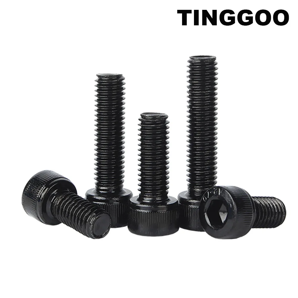 

2/5/10pcs M2 M2.5 M3 M4 M5 M6 M8 DIN912 Black Plating 304 Stainless Steel Allen Hexagon Hex Socket Cap Head Screw Bolt