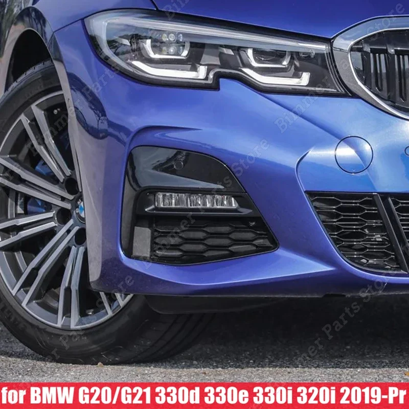 Zderzak przedni z osłoną świateł przeciwmgielnych do BMW serii 3 G20 G21 330d 330e 330i 320i 340i M Sport 2019-2022 Body Kit Tuning