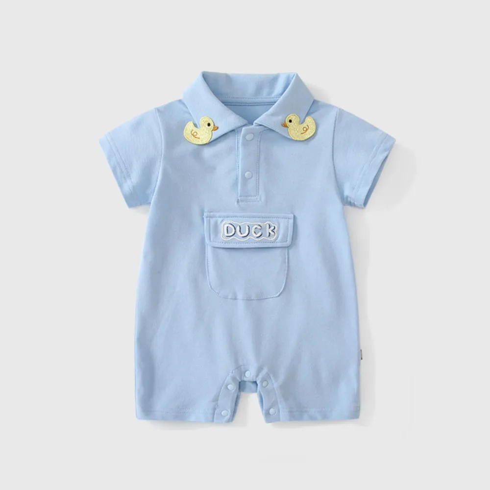 Summer Cute Baby Boy Romper Letter Pattern Baby Jumpsuit for 6 9 12 18 Months