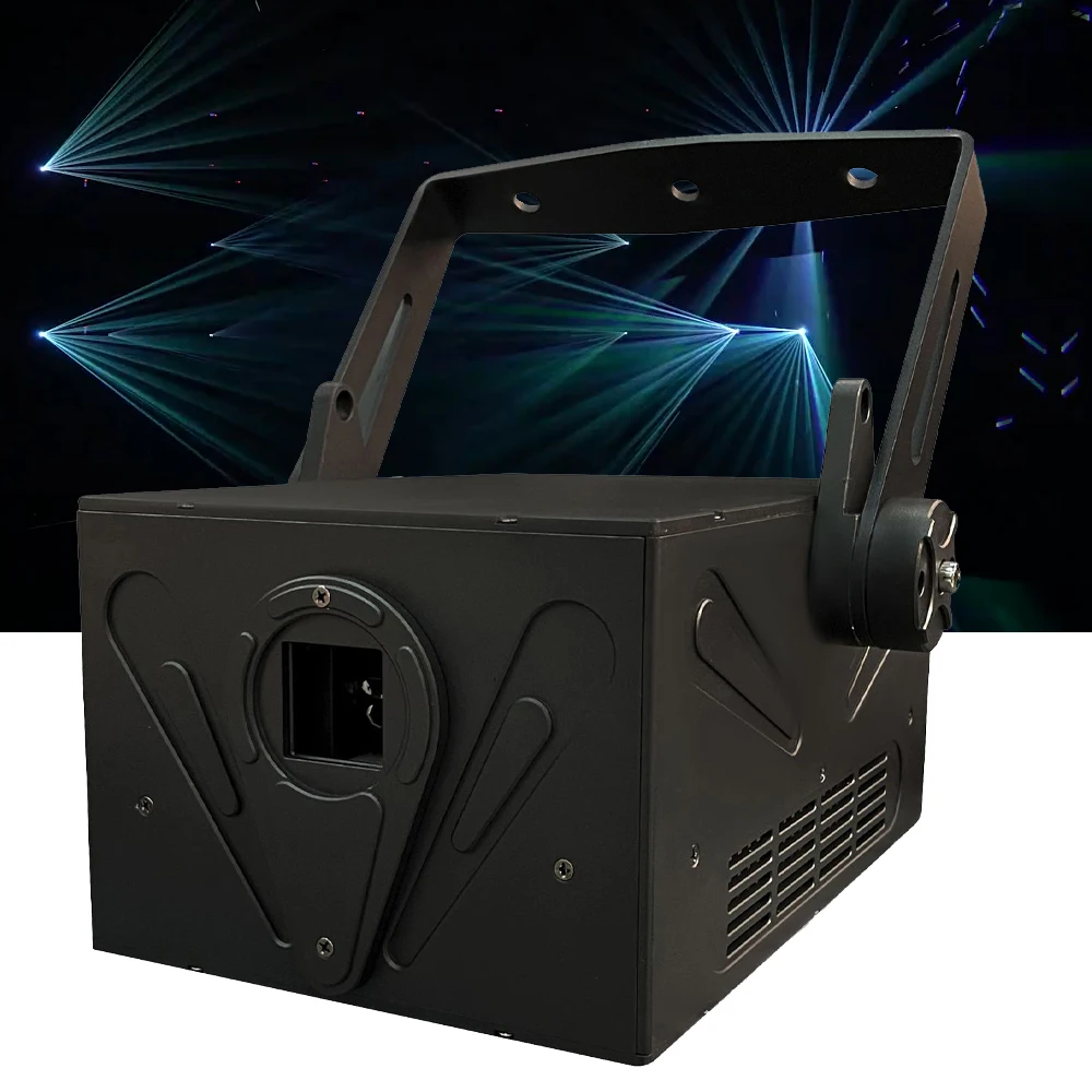 

15W RGB Laser Light ILDA DMX Animation Beam Scanner Stage Laser Projector Light Professional SD Card Lazer Lighting for Dj Disco