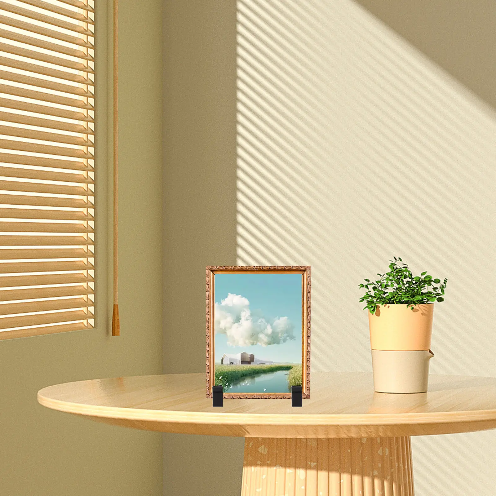16Pcs Sturdy Plastic Picture Frame Stand Display Base for Certificates Artwork Sand Art Mobile Phone Tabletop Showcase Easel