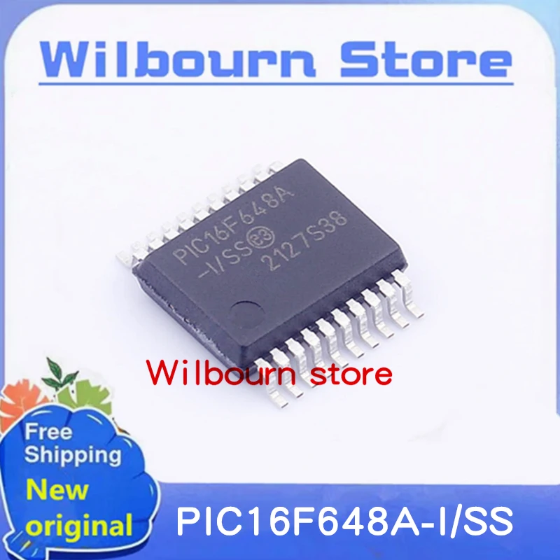 10PCS/LOT 100% NEW PIC16F648A-I/SS PIC16F648A -SS SSOP20 MCU microcontroller