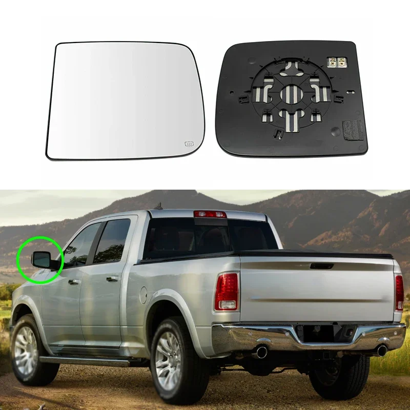 For Dodge Ram 1500 2500 3500 Truck With Tow Mirrors Car Heated Left Right Door Side Rearview Towing Mirror Glass Exterior Parts