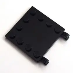 66252 Domestic building block parts 4x4 edge with particle clamping plate 6310190 small particles