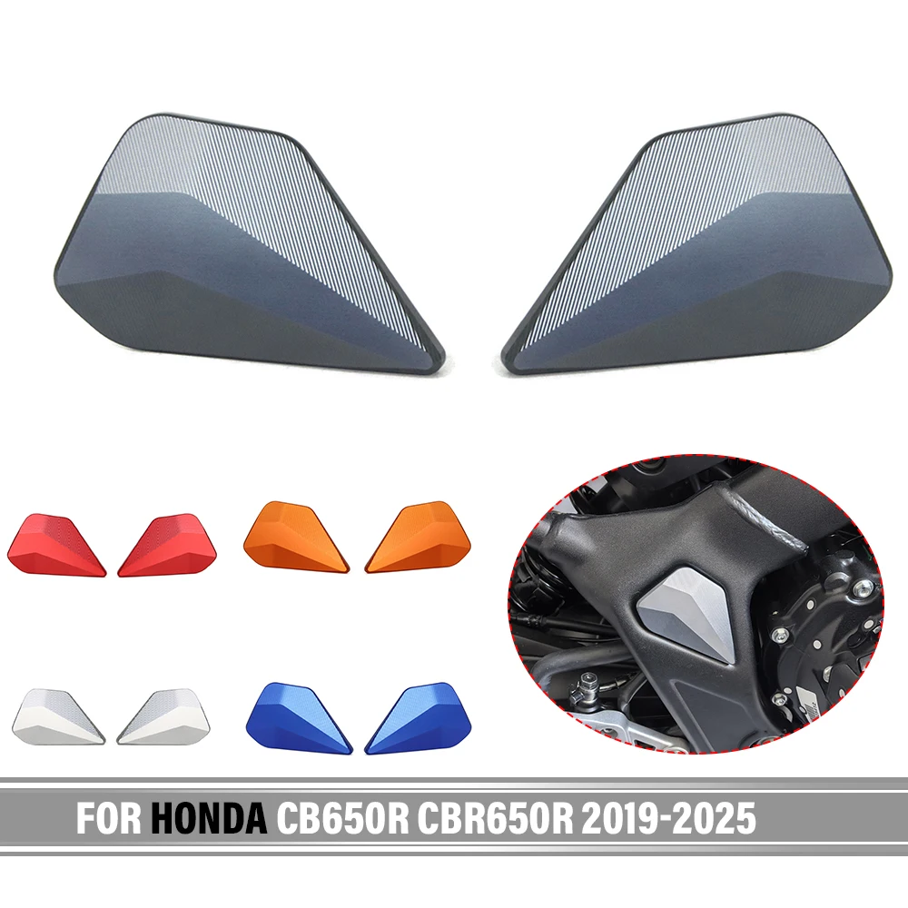 

For Honda CB650R CBR 650R 2019-2025 2024 2023 Frame Side Trim Covers Decorative Protector Aluminum Alloy Sticker Accessories