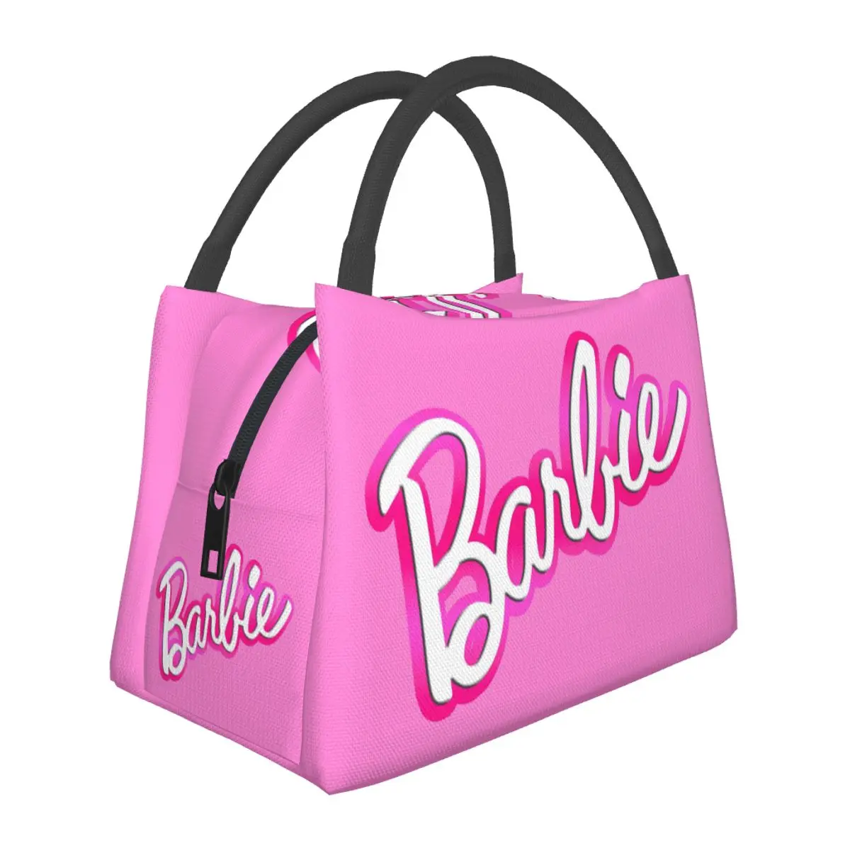 Modern Barbie Gradient (Pink) Lunch Bags Insulated Bento Box Lunch Tote Picnic Bags Cooler Thermal Bag for Woman Kids School