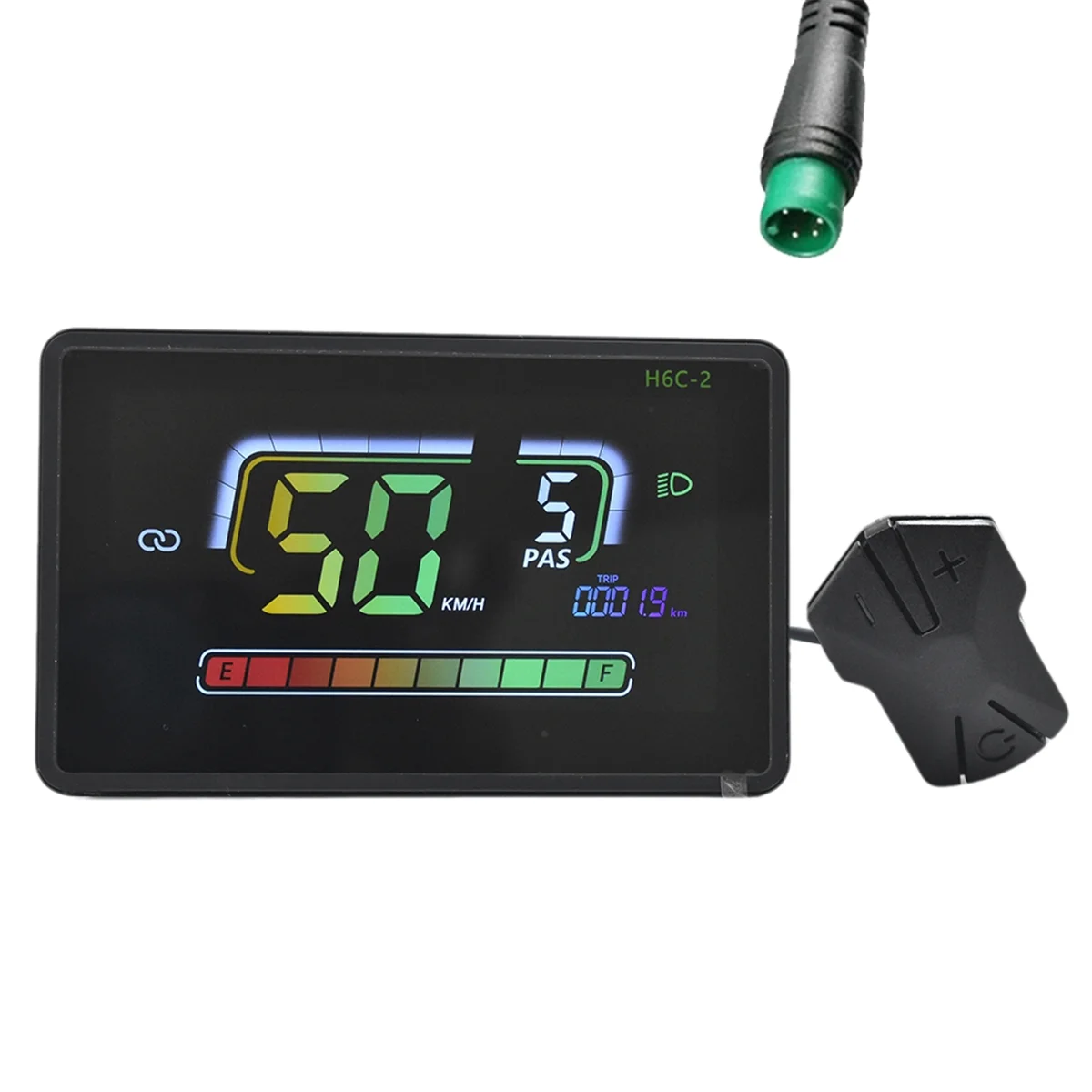 

NEW H6C-2 E-Bike Bluetooth LCD Display Meter Electric Scooter Speedometer Dashboard UART for Mountain Electric Bike 5PIN