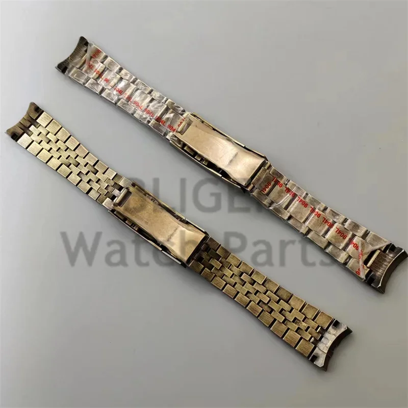 BLIGER 20mm 904L bracelet Solid Stainless Steel Bronze Watch Band Folding Buckle Oysters/Jubilee Mens Strap Fit 40mm41mm case