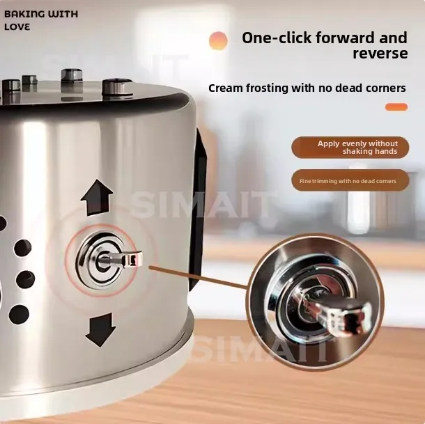 

220V Electric Cake Decorating Turntable | 12-Inch Aluminum Alloy with Non-Slip Base