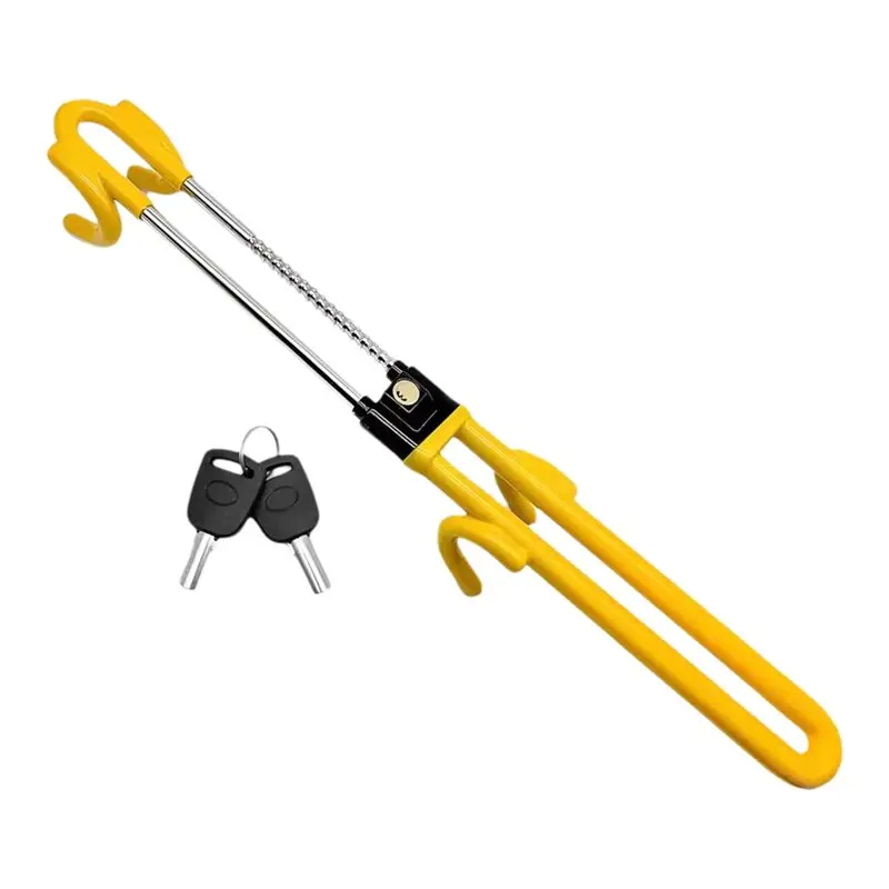 A64P-Steering Wheel Lock Device Heavy Duty Security Universal Fit Adjustable