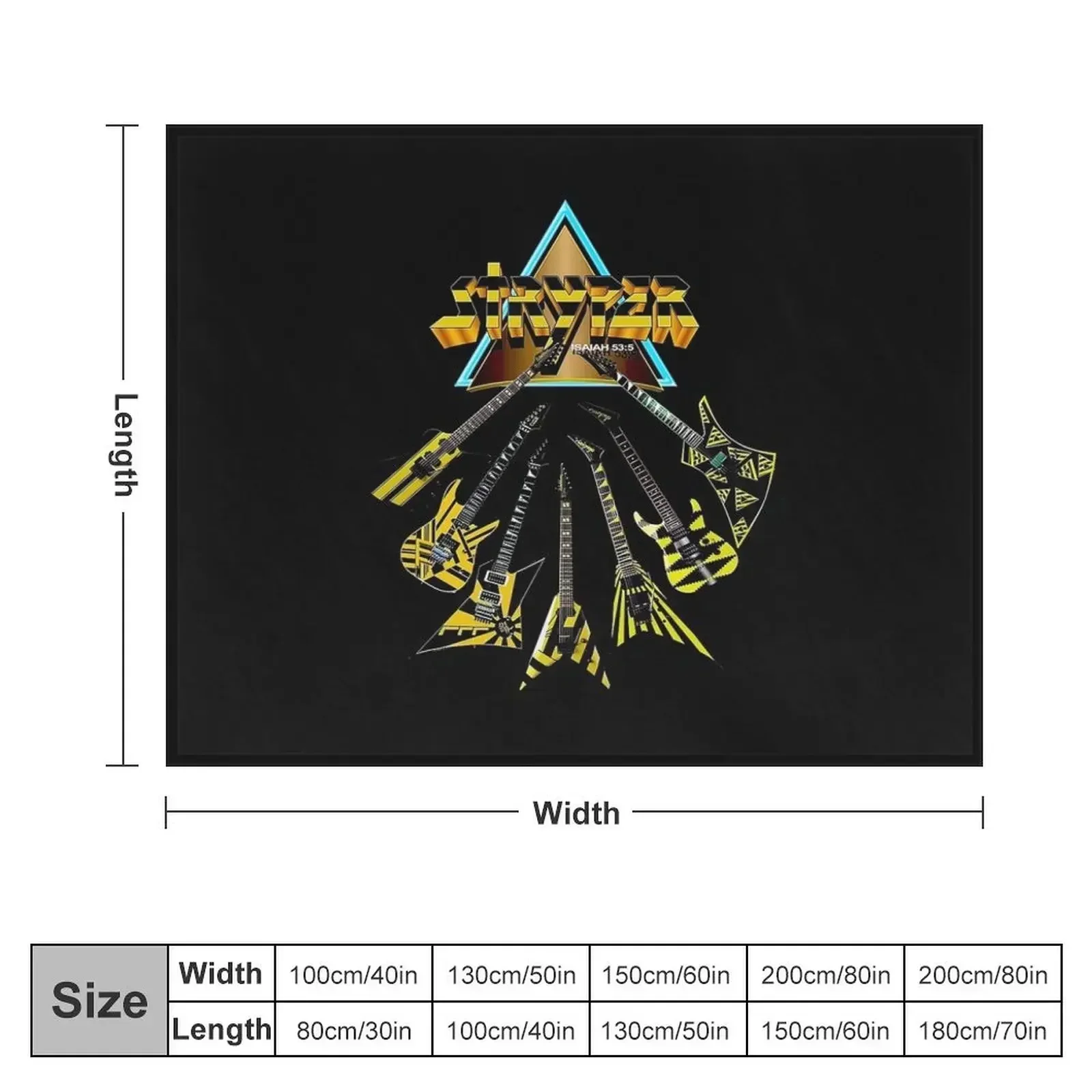 stryper JA6 -stryper - band sell t-shirt Throw Blanket Flannel Fabric Beach Blankets