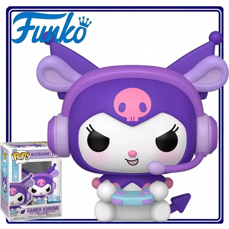 Figura de Vinilo Funko POP Sanrio Kuromi Esports Gamer, Modelo Coleccionable Exclusivo con Licencia Oficial, Elegante, para Regalo o Decoración de Escritorio