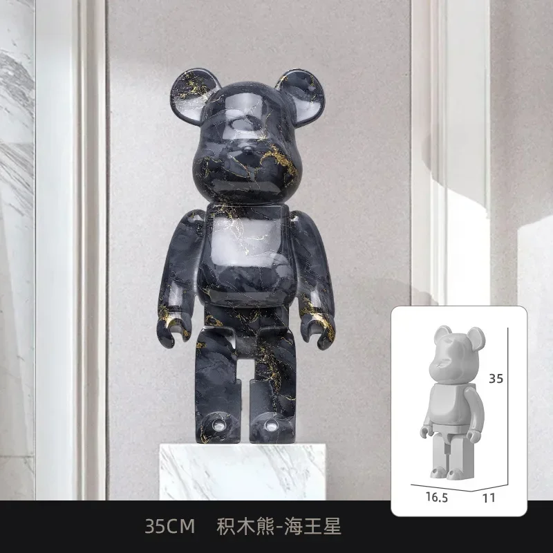 

Neptune 35cm resin graffiti, violent bear bricks, violent bear ornaments, office desk and living room decorations