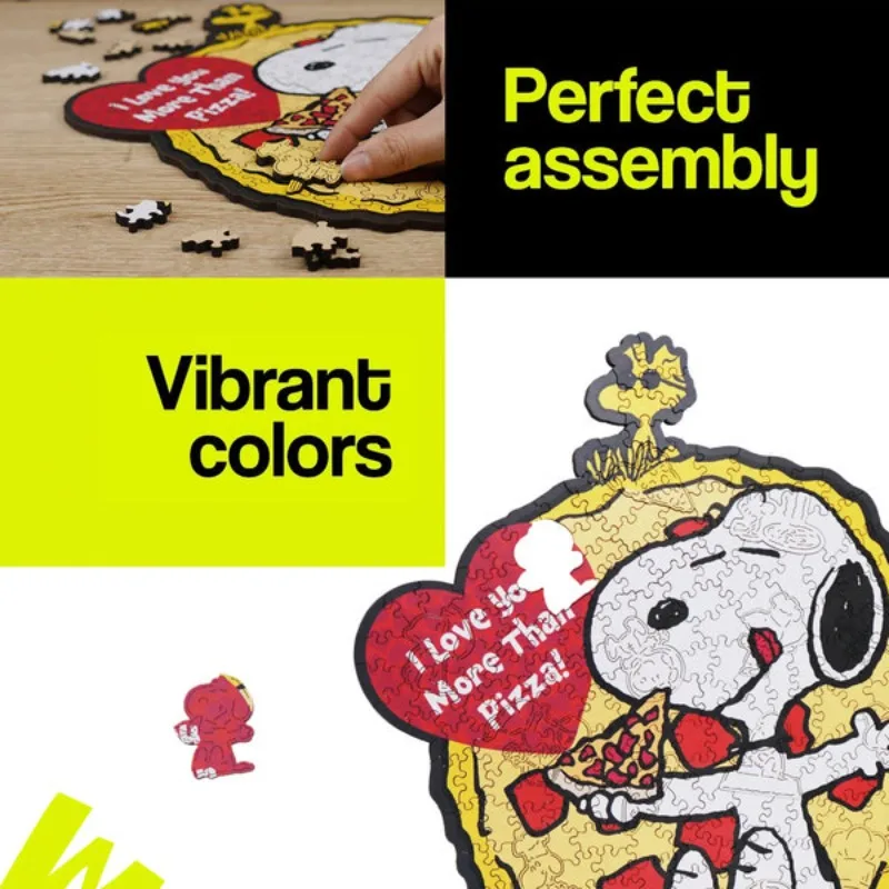 Peanuts Anime One Slice At A Time Theme Wooden Puzzle for Adults Entertainment and Leisure Jigsaw Relax Family Game Holiday Gift